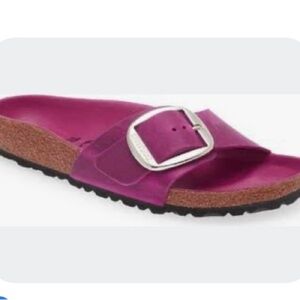 Birkenstock big buckle madrids. Size 41 (10) color is fuchsia.